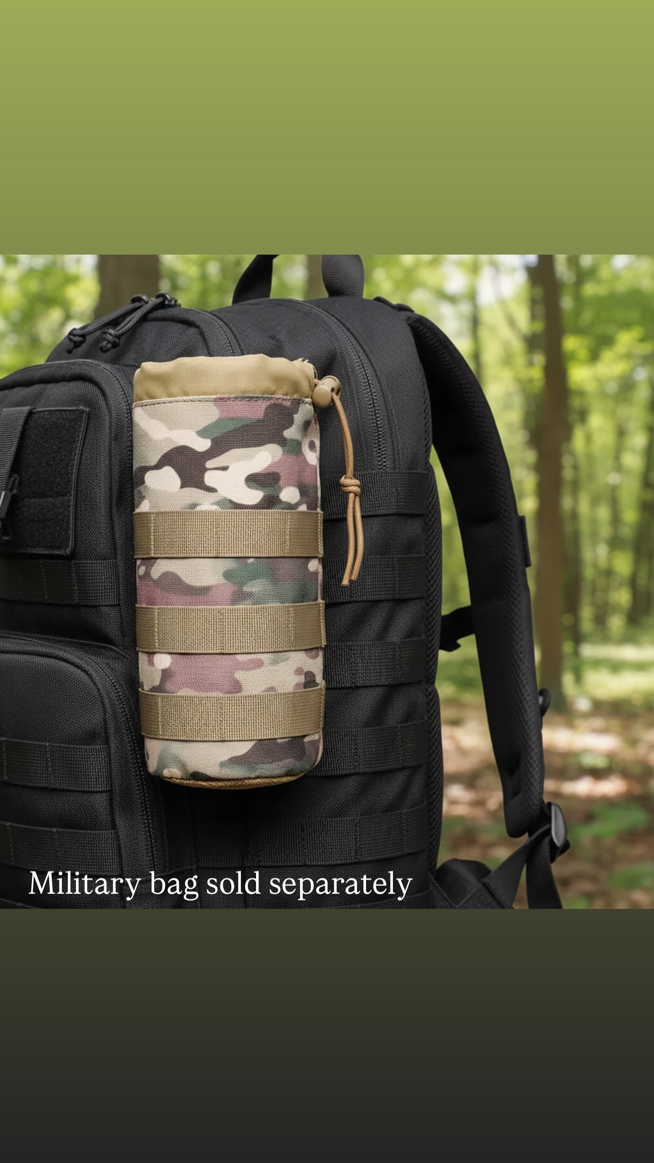 Tactical MOLLE Water Bottle Pouch