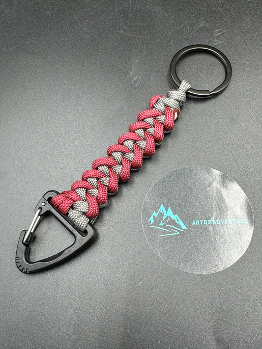 Tactical triangle clip EDC molle key ring & bag attachment