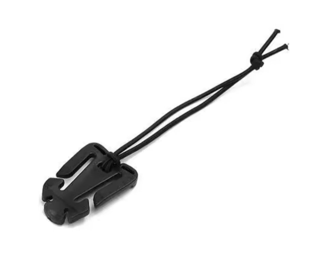 Molle Attachment Clips, Molle Web Dominators with Elastic Strap for Tactical Gear and  Outdoor Backpack in black