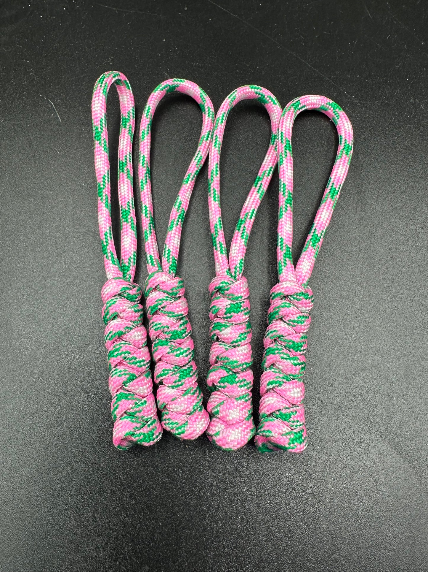 Tactical Paracord Zipper Pulls 4-Pack - EDC Survival Gear