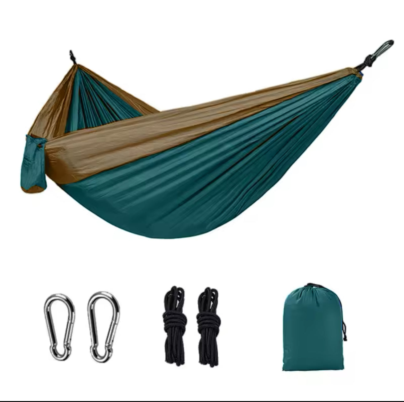 Single person outdoor hammock portable camping gear parachute fabric