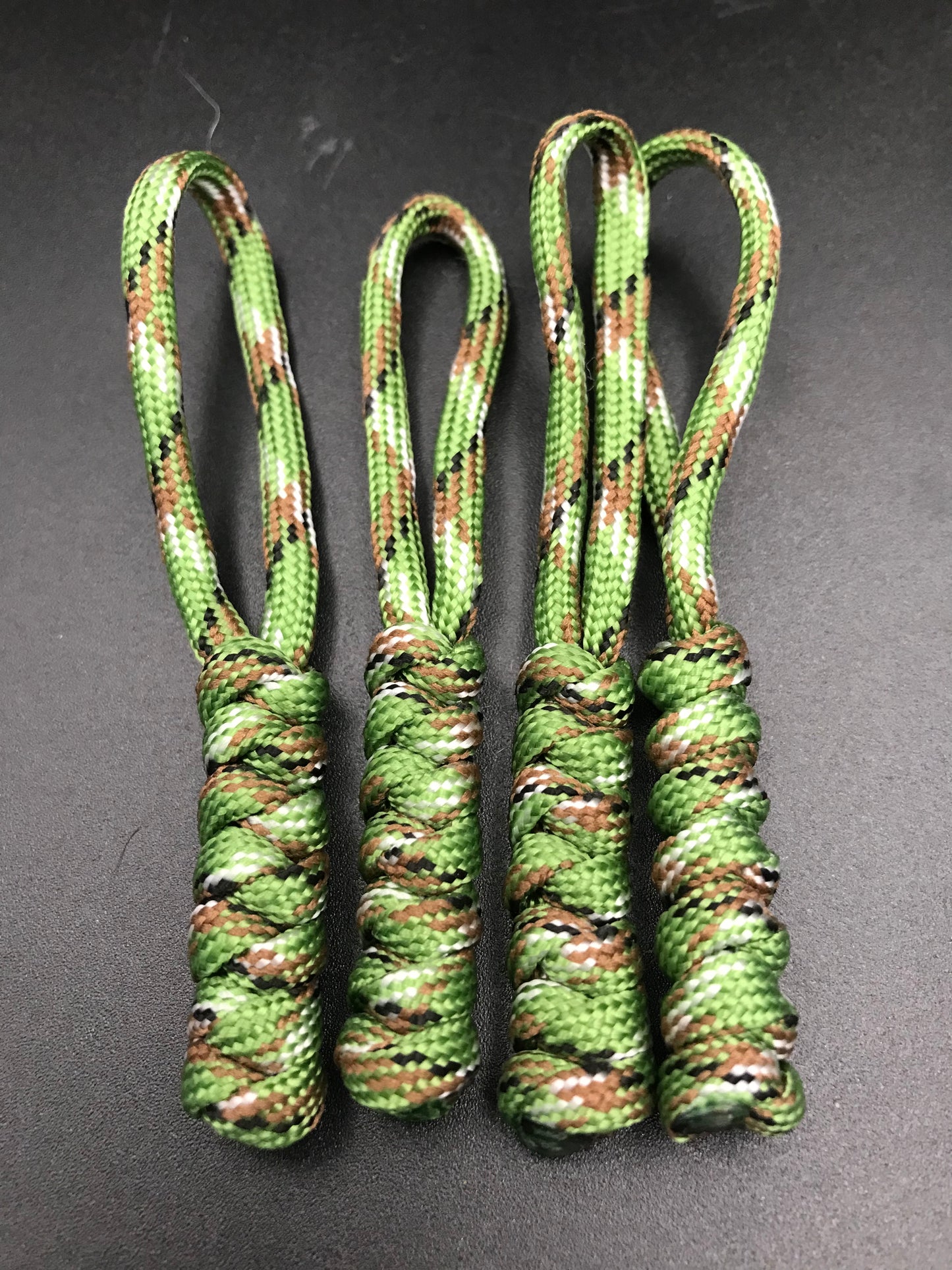 Tactical Paracord Zipper Pulls 4-Pack - EDC Survival Gear