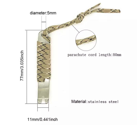 mini EDC tool crank crowbar