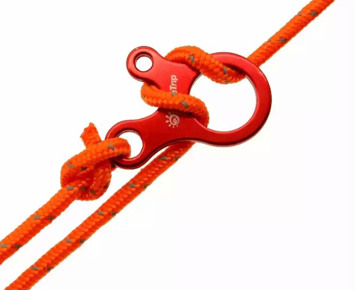 Camping round Guyline tensioner for tents in Red colour