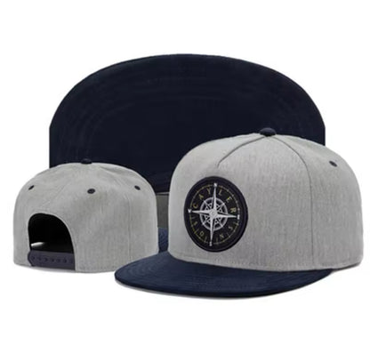 Snap-back Compass Button Duck Tongue Hat