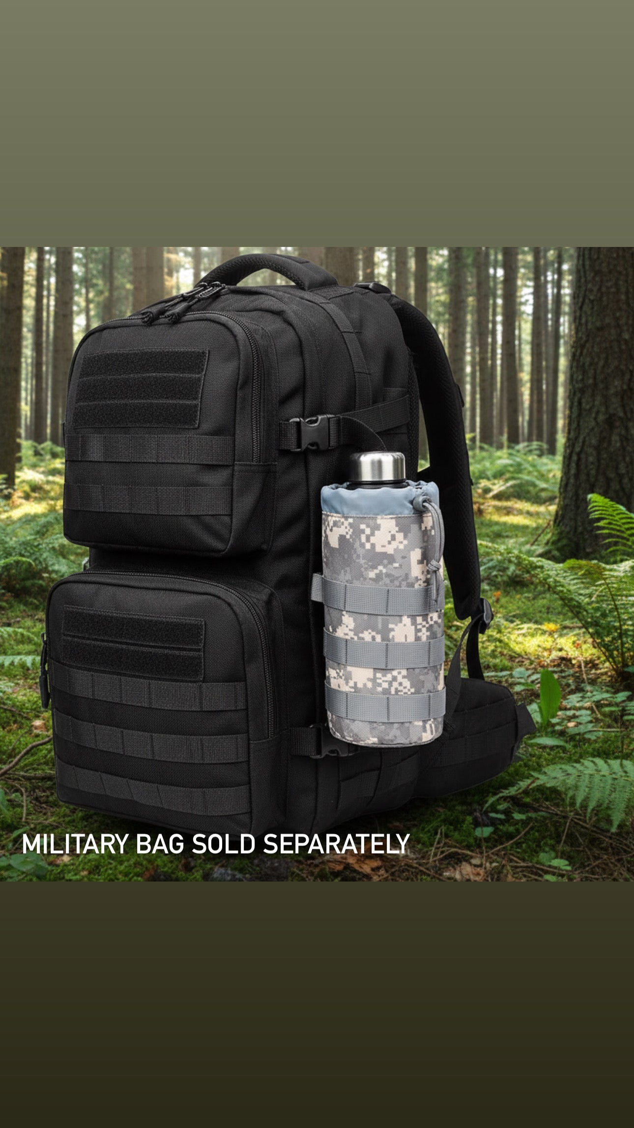 Tactical MOLLE Water Bottle Pouch