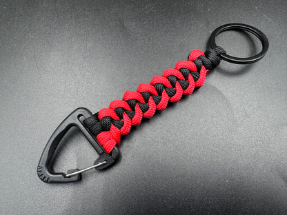 Tactical triangle clip EDC molle key ring & bag attachment