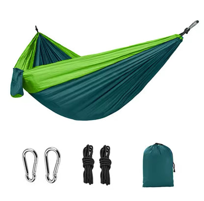 Portable camping hammock single person nylon parachute fabric outdoor