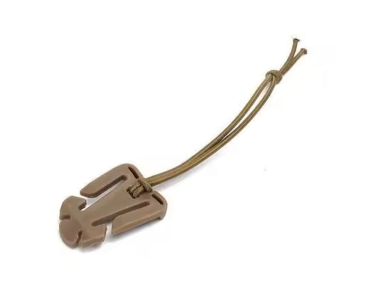 Molle Attachment Clips, Molle Web Dominators with Elastic Strap for Tactical Gear and  Outdoor Backpack in kaki brown