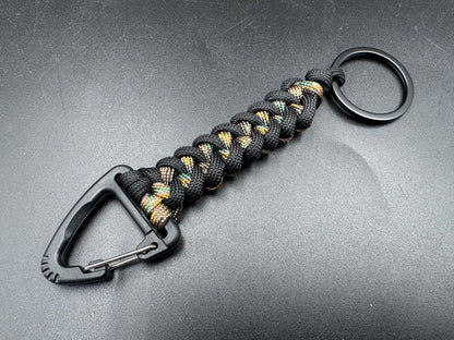 Tactical triangle clip EDC molle key ring & bag attachment