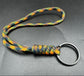 Paracord snake Knott lanyard with black split Ring