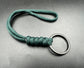 Paracord snake Knott lanyard with black split Ring