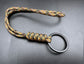 Paracord snake Knott lanyard with black split Ring