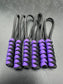 Paracord zip pulls in a Halloween themed black & purple Sold as a 6 pack theses are light weight, strong and all handmade in our U.K. store