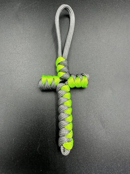Paracord Cross Keyring, Bag Attachment, Handmade Crucifix, Hand Made lanyards