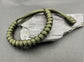 Paracord survival bracelets army Olive green colour, item is lightweight comfortable and handmade in a snake knott design U.K.