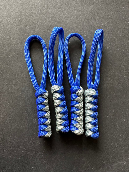 Tactical Paracord Zipper Pulls 4-Pack - EDC Survival Gear