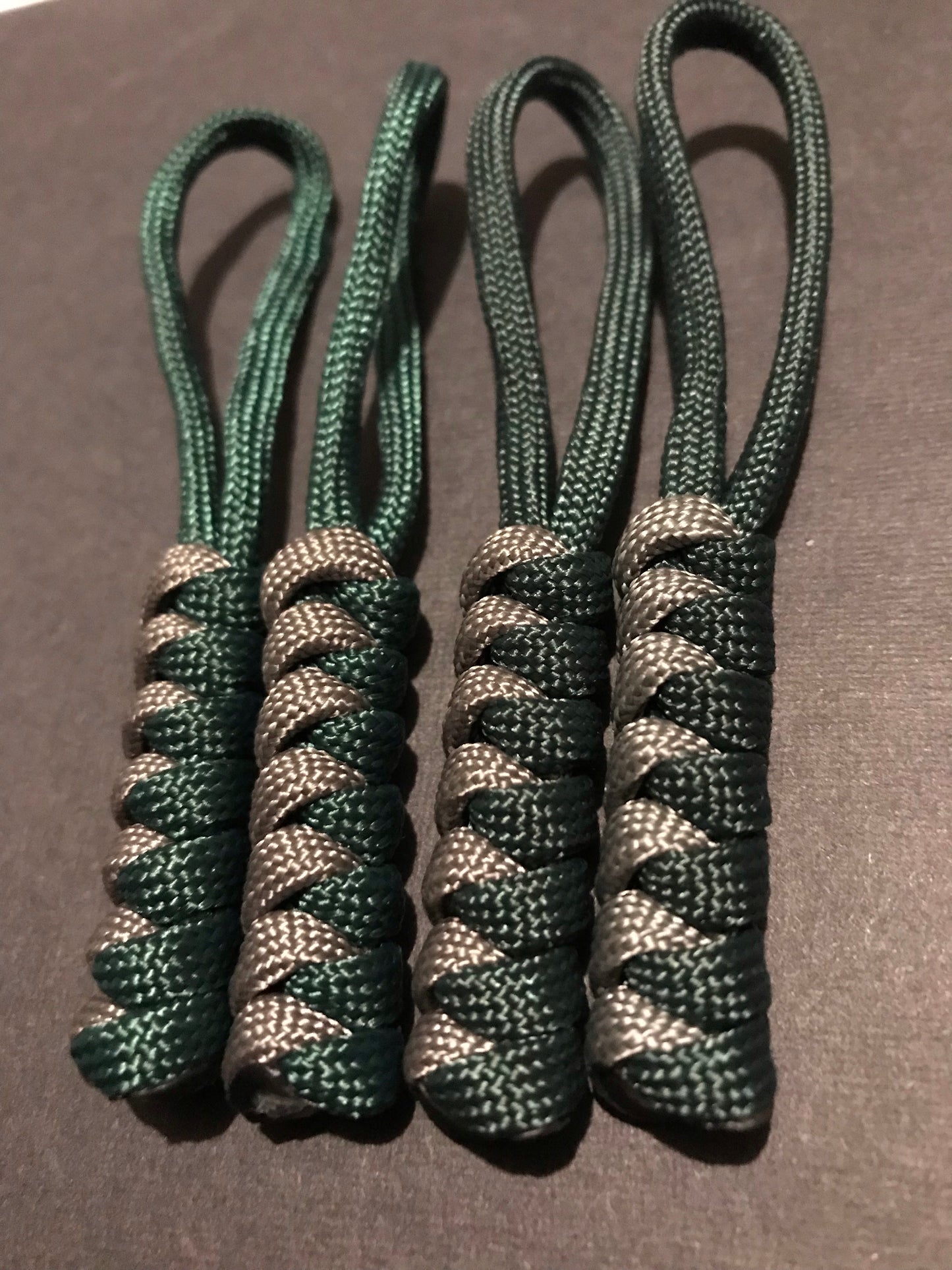 Tactical Paracord Zipper Pulls 4-Pack - EDC Survival Gear