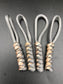 Paracord zip pulls in grey and desert camo (4 pack) light weight, strong and hand crafted in U.K