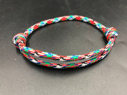 Paracord Friendship bracelets fully adjustable with a sliding knot handmade in store in the U.K.