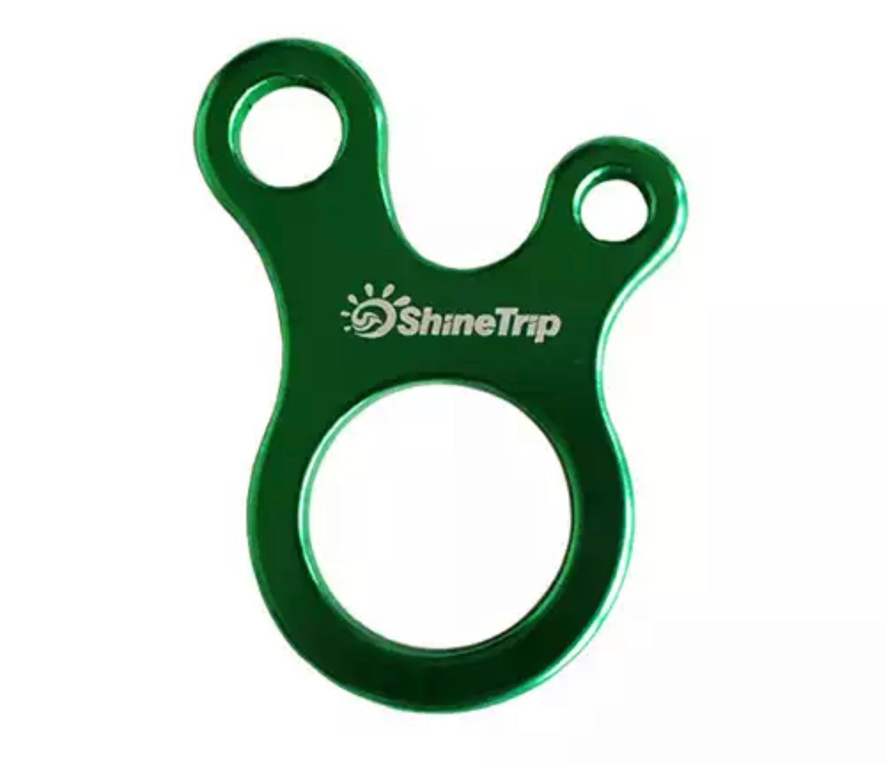 Camping round Guyline tensioner for tents in green colour