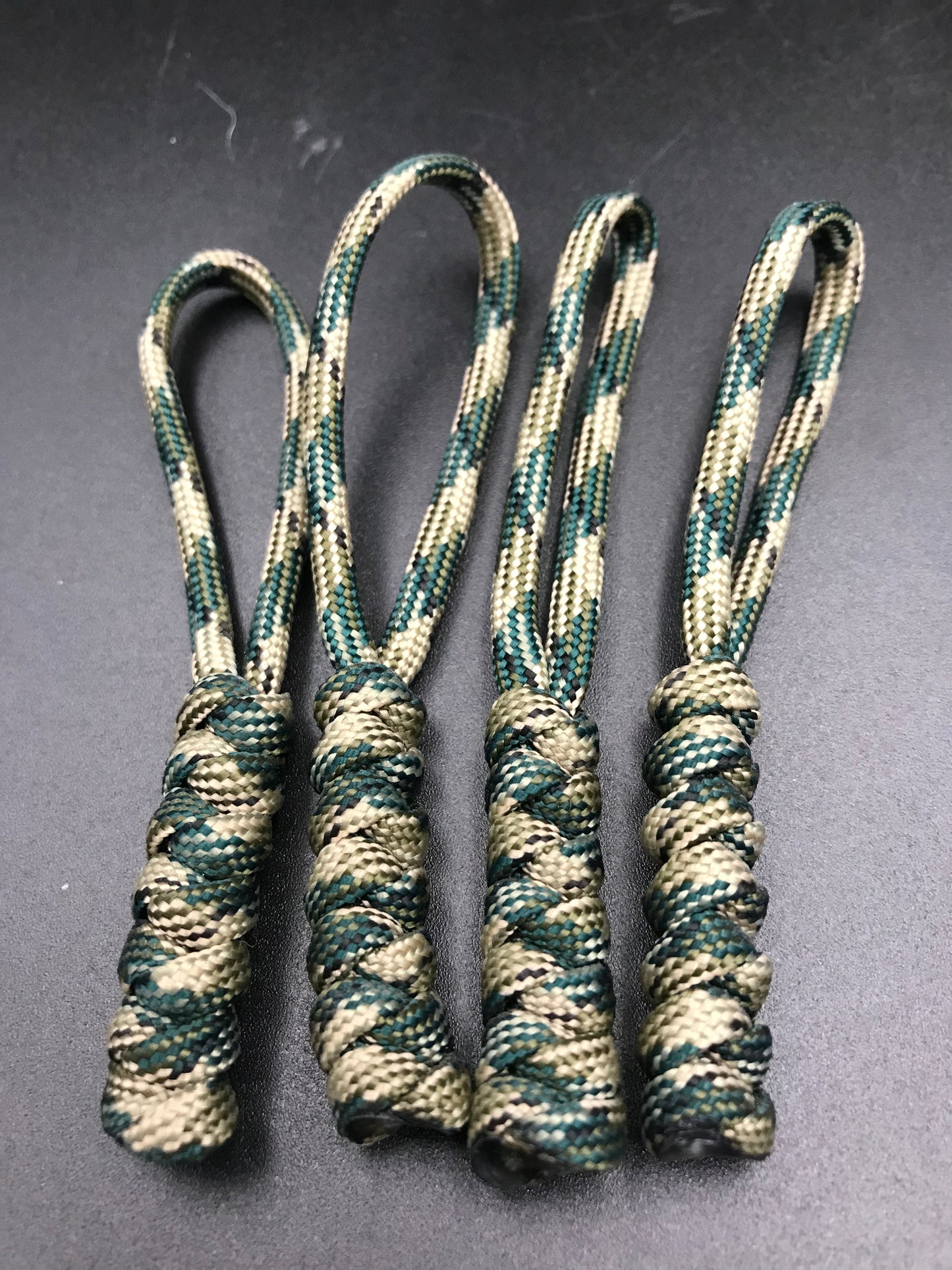 Tactical Paracord Zipper Pulls 4-Pack - EDC Survival Gear