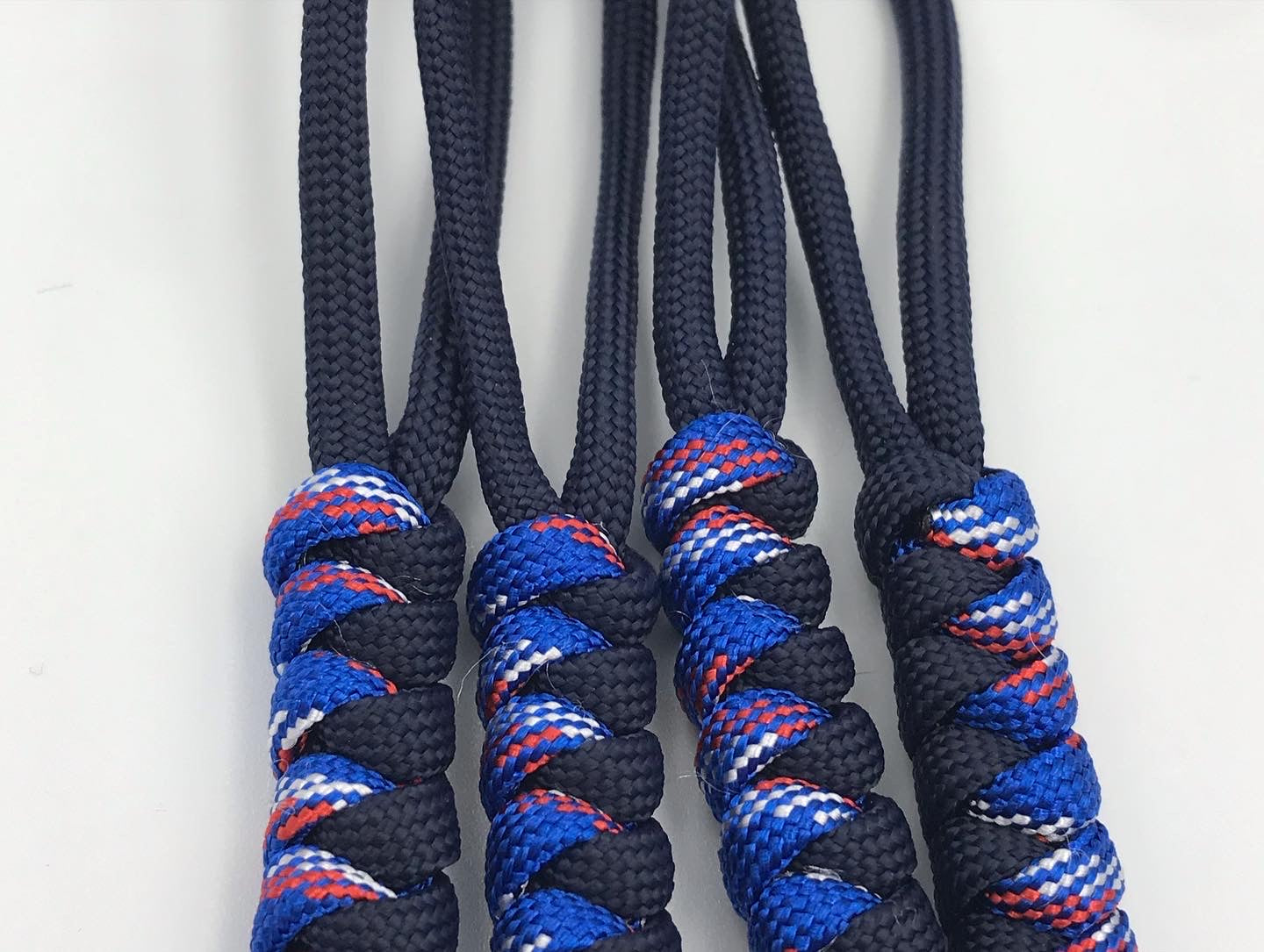 Tactical Paracord Zipper Pulls 4-Pack - EDC Survival Gear
