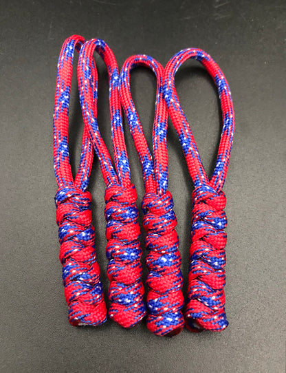 Tactical Paracord Zipper Pulls 4-Pack - EDC Survival Gear