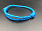 Paracord friendship bracelet In blue with silver fleck light weight and adjustable