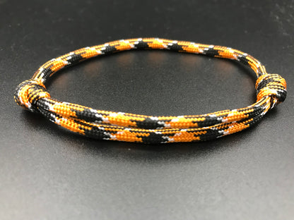 Lightweight Orange camo friendship bracelet