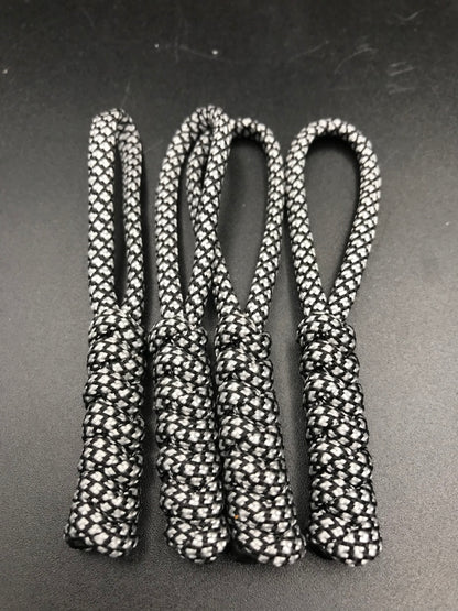 Tactical Paracord Zipper Pulls 4-Pack - EDC Survival Gear