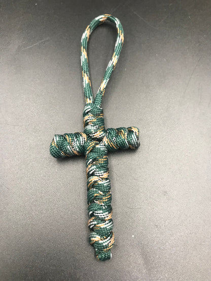 Paracord Cross Keyring, Bag Attachment, Handmade Crucifix, Hand Made lanyards