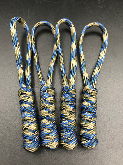 Tactical Paracord Zipper Pulls 4-Pack - EDC Survival Gear
