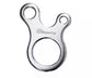 Camping round Guyline tensioner for tents in Silver colour