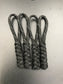Paracord zip pulls in tactical black (4 pack) hand made in U.K. 
