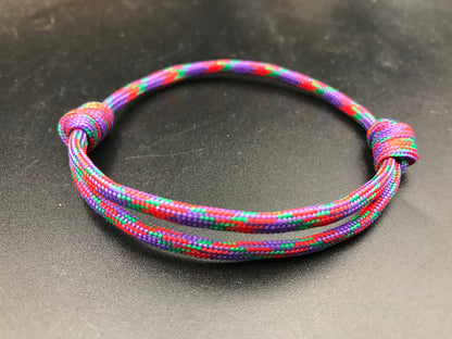 Paracord Friendship bracelets fully adjustable with sliding knot