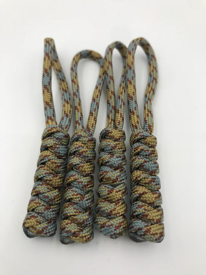 Tactical Paracord Zipper Pulls 4-Pack - EDC Survival Gear