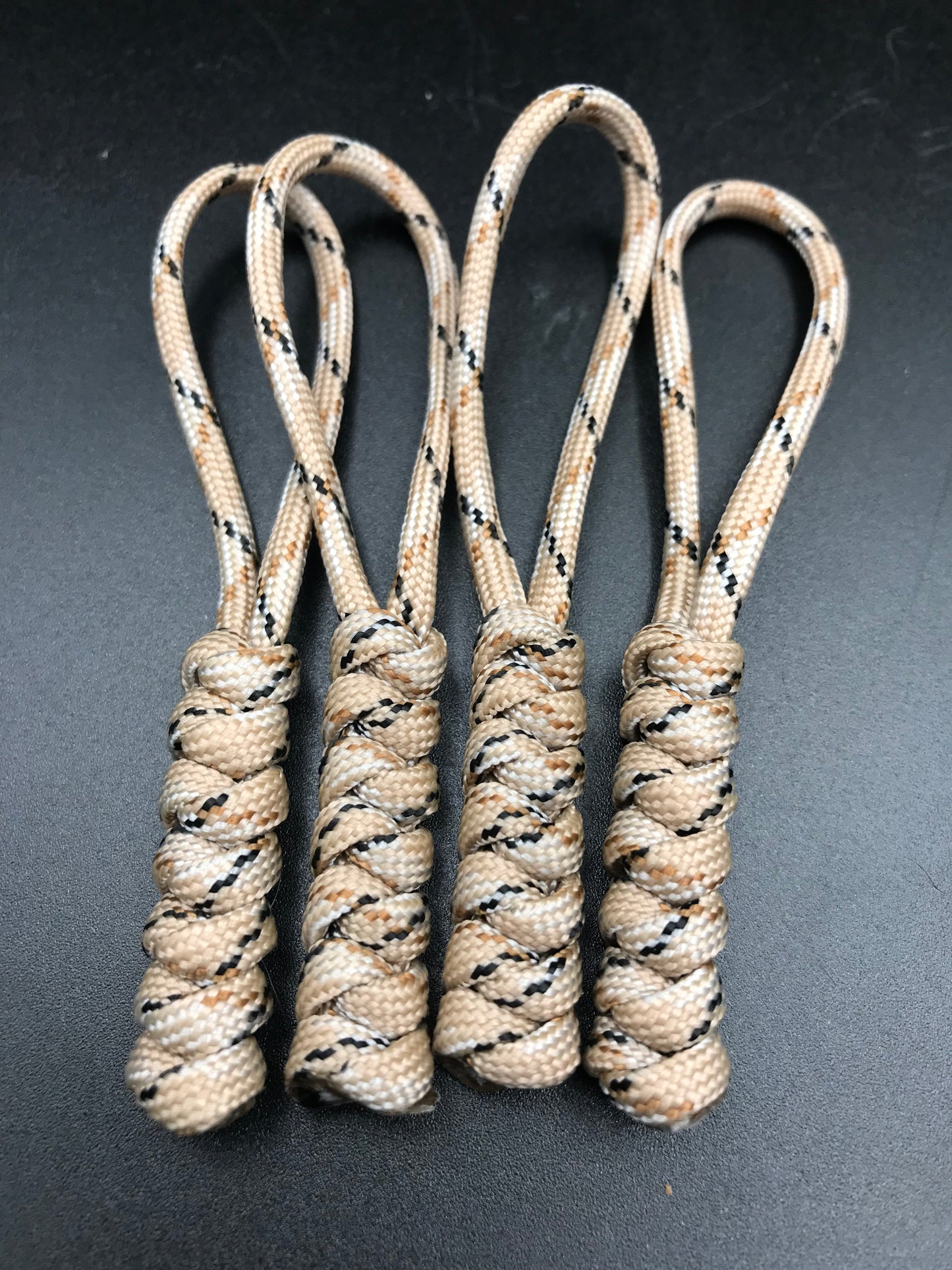 Tactical Paracord Zipper Pulls 4-Pack - EDC Survival Gear