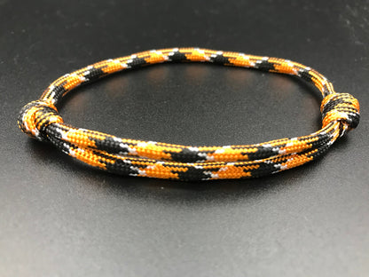 Lightweight Orange camo friendship bracelet
