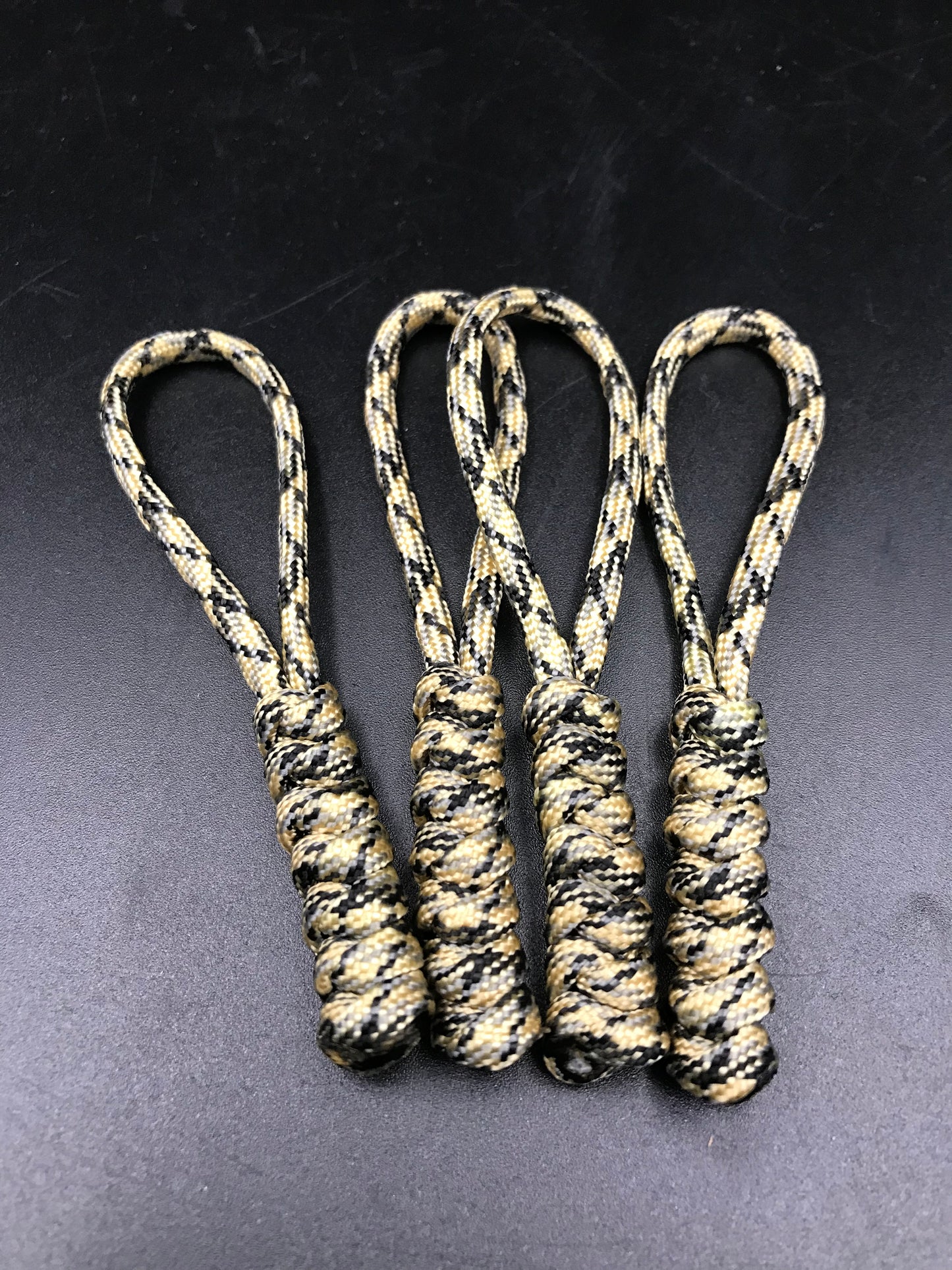 Tactical Paracord Zipper Pulls 4-Pack - EDC Survival Gear