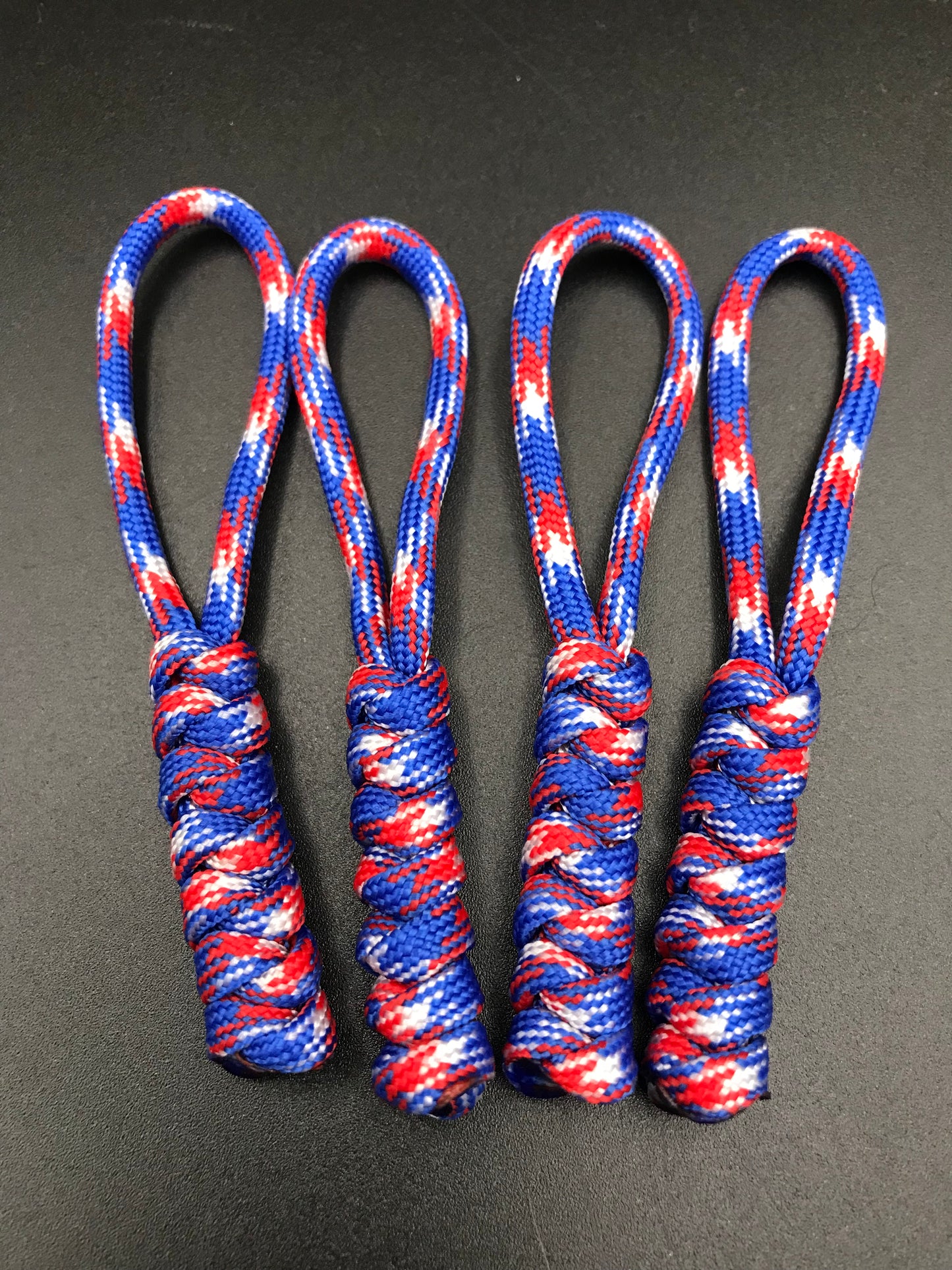 Tactical Paracord Zipper Pulls 4-Pack - EDC Survival Gear