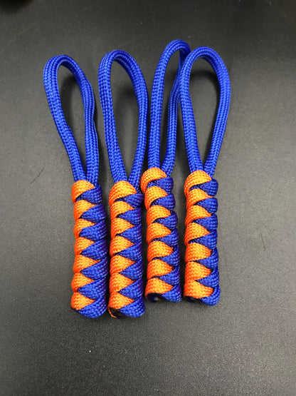 Tactical Paracord Zipper Pulls 4-Pack - EDC Survival Gear