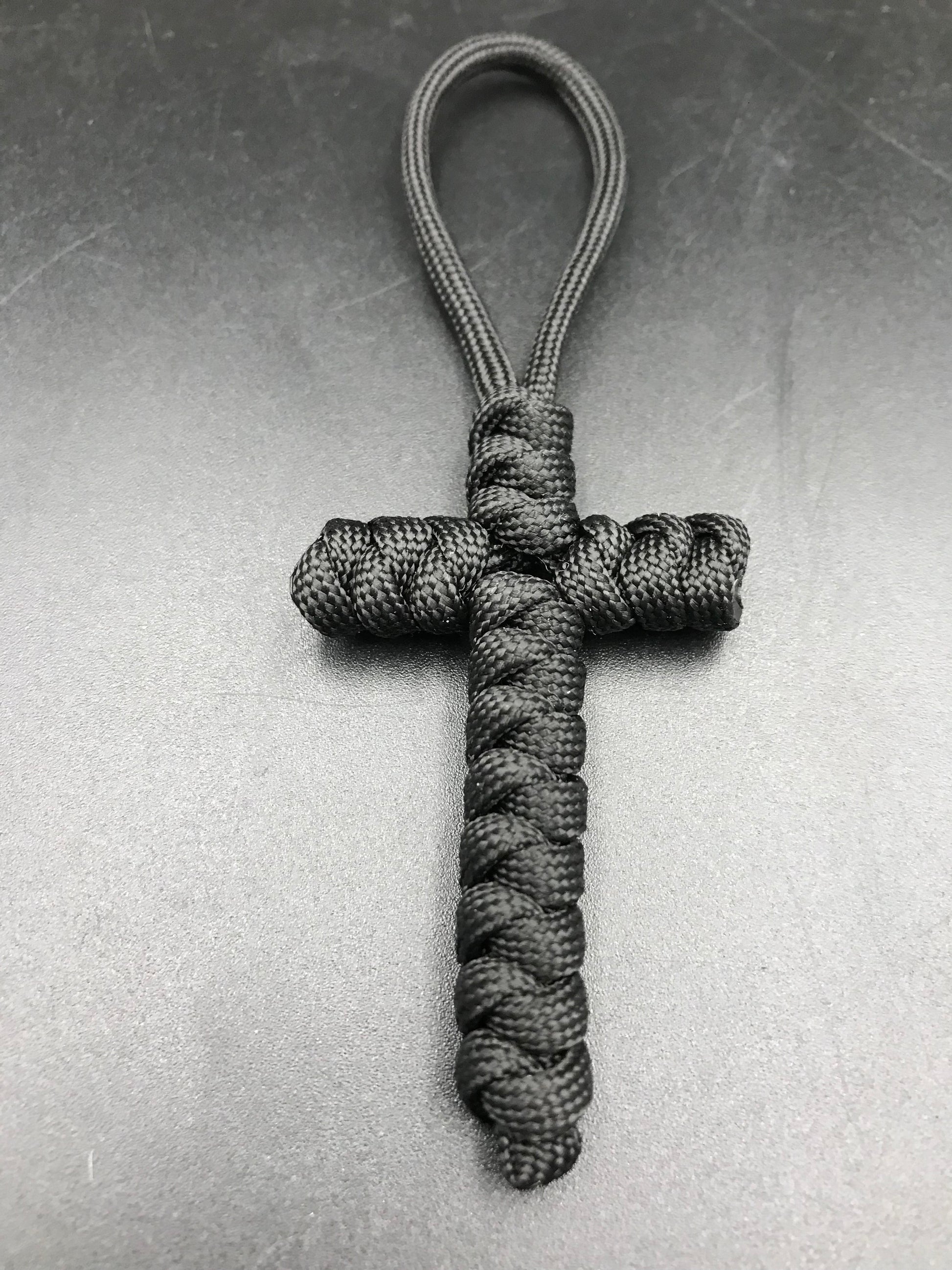 paracord cross crucifix talisman 