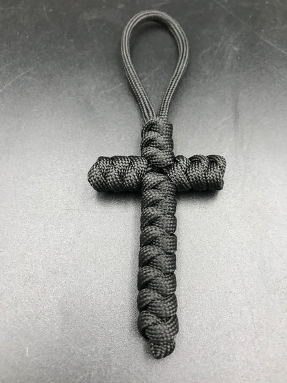paracord cross crucifix talisman 