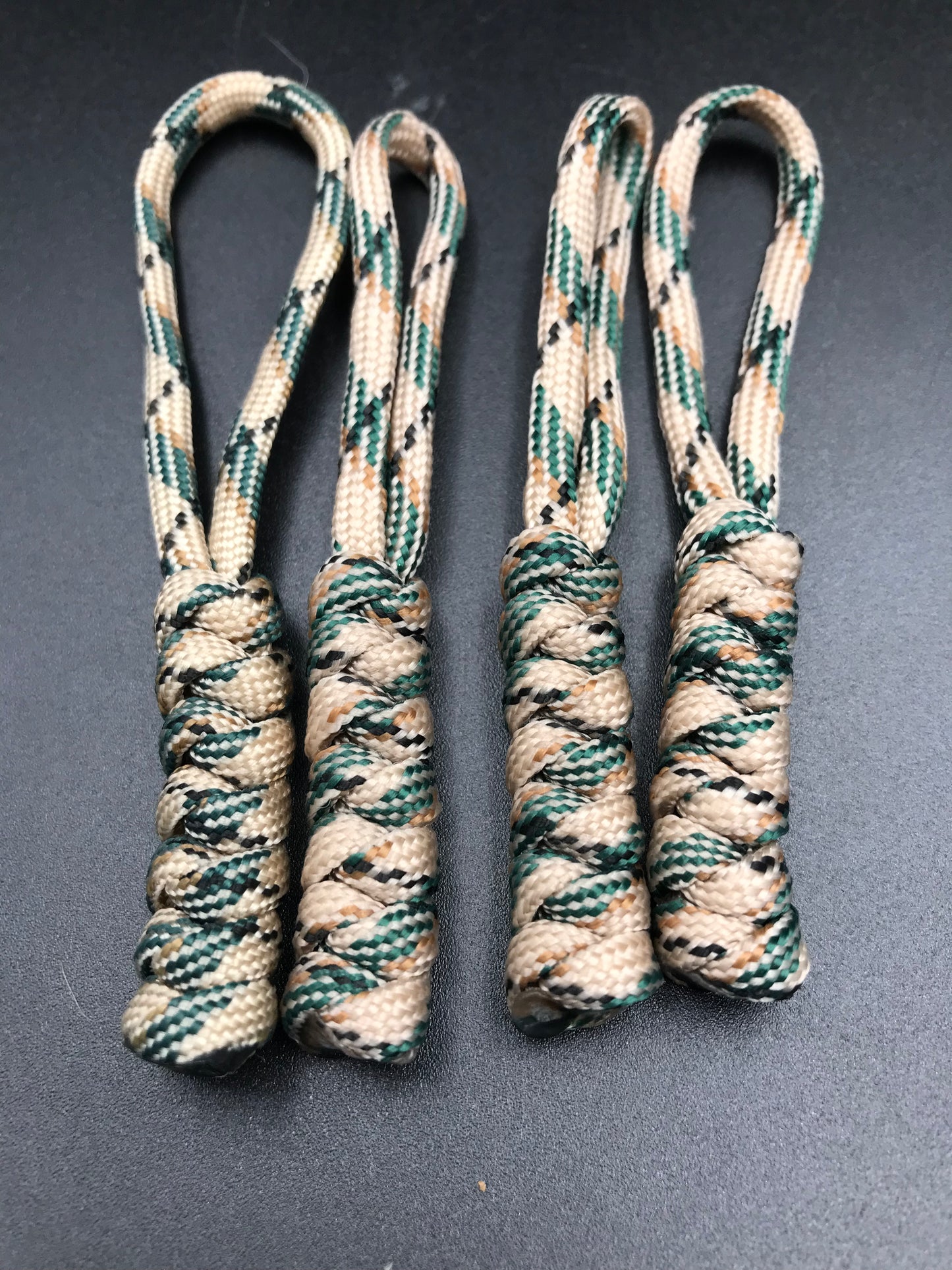 Tactical Paracord Zipper Pulls 4-Pack - EDC Survival Gear