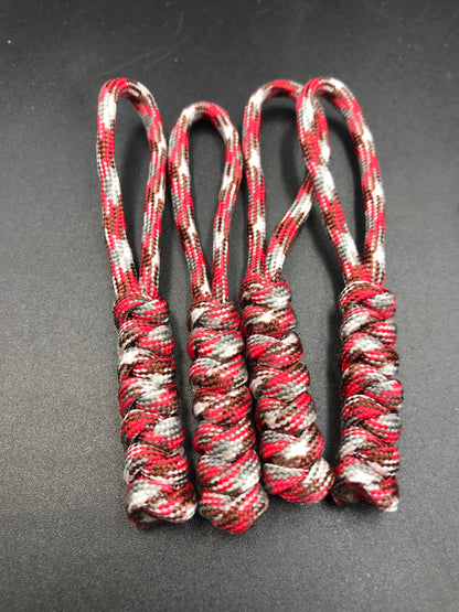 Tactical Paracord Zipper Pulls 4-Pack - EDC Survival Gear