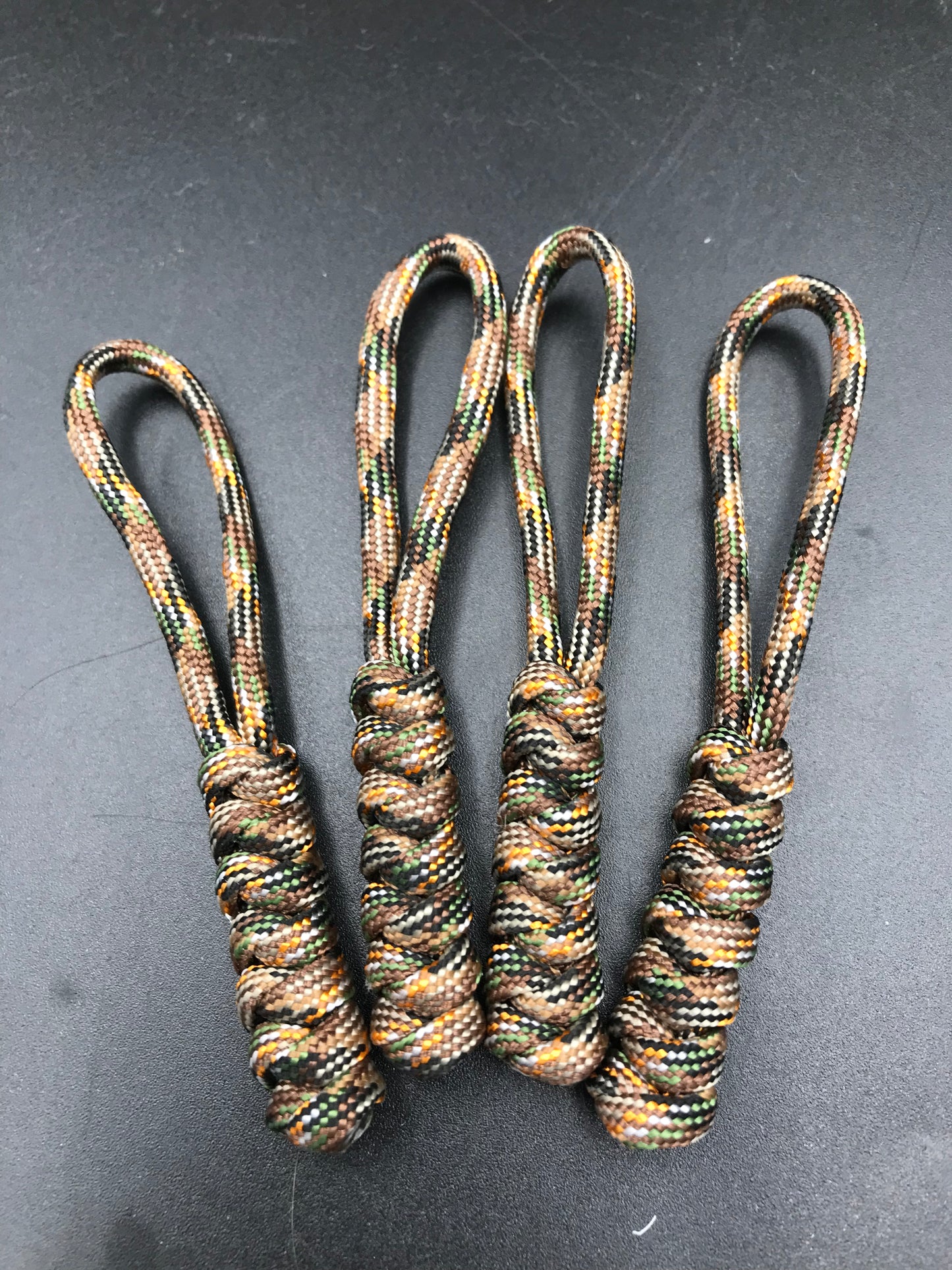 Tactical Paracord Zipper Pulls 4-Pack - EDC Survival Gear