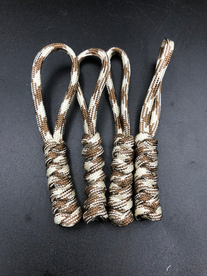 Tactical Paracord Zipper Pulls 4-Pack - EDC Survival Gear