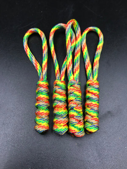Tactical Paracord Zipper Pulls 4-Pack - EDC Survival Gear
