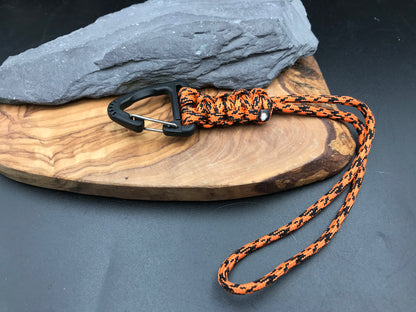 EDC triangular clip Paracord lanyard